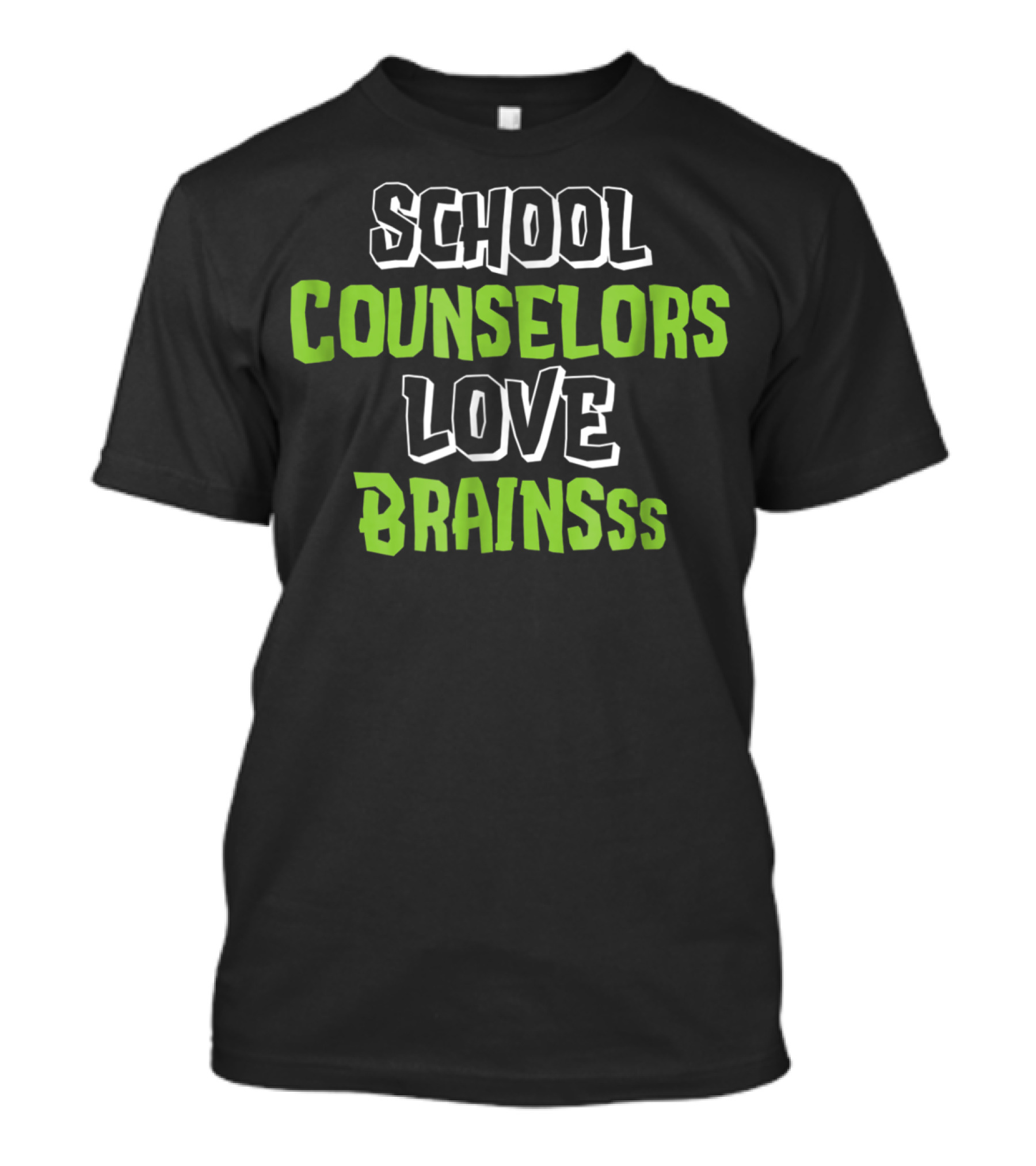 School Counselors Love Brains Funny Halloween T-Shirt