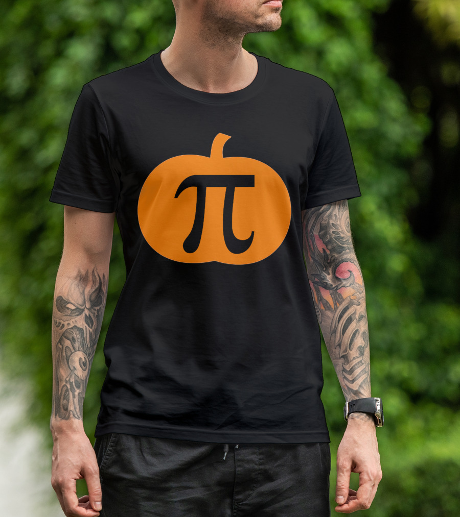 Halloween Pumpkin Pi Pie Funny Math T-Shirt
