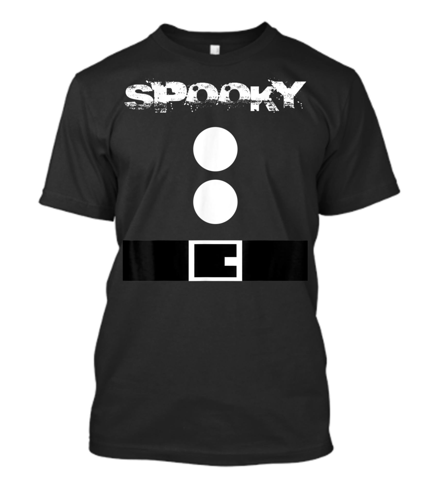Funny Halloween Spooky Dwarf 7 Team Costume Belt T-Shirt