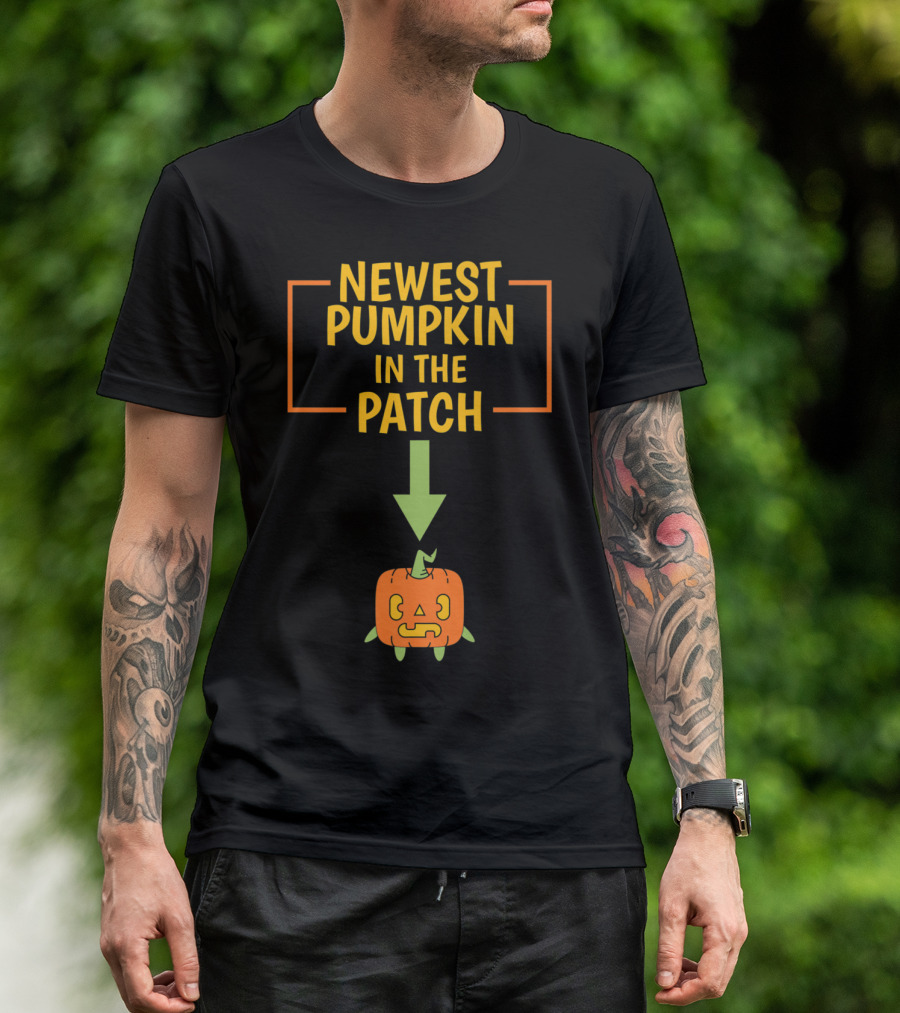 Newest Pumpkin In The Patch Funny Pregnant Halloween T-Shirt