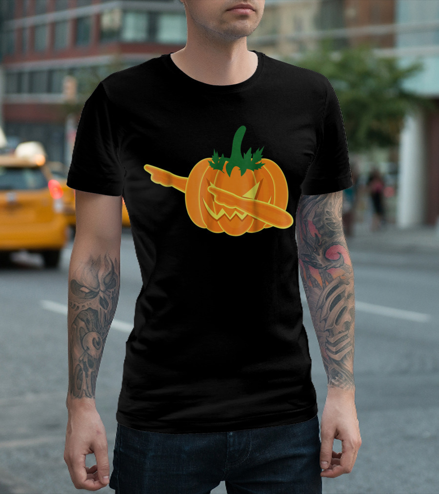 Funny Halloween Dab Pumpkin Costume T-Shirt