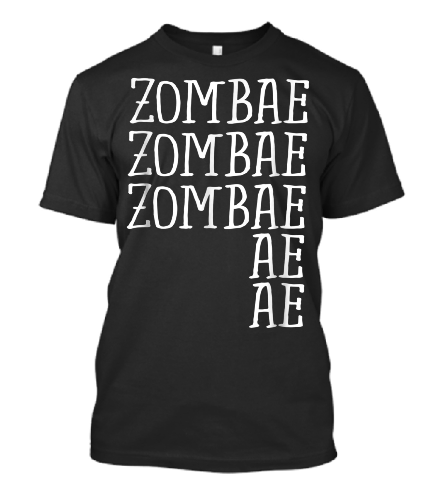 Zombae Repeated Funny Zombies Zombae Halloween Costume T-Shirt