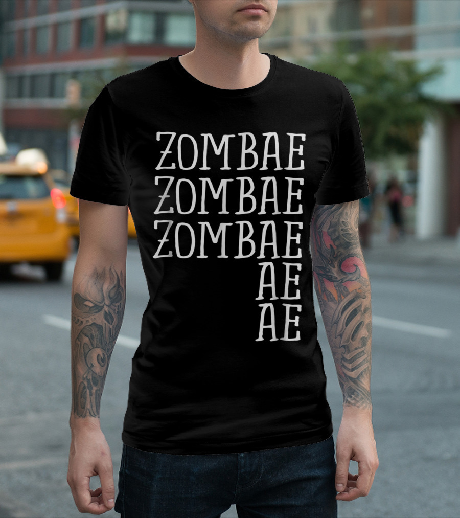 Zombae Repeated Funny Zombies Zombae Halloween Costume T-Shirt