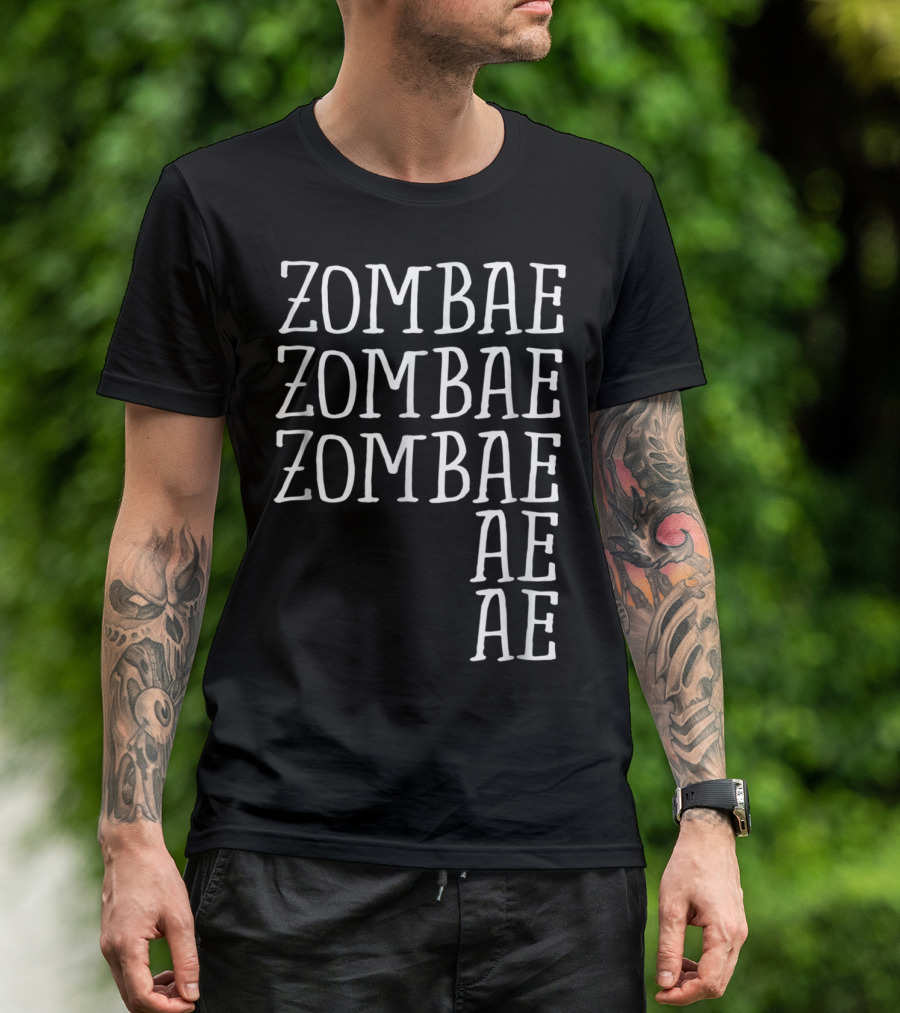Zombae Repeated Funny Zombies Zombae Halloween Costume T-Shirt