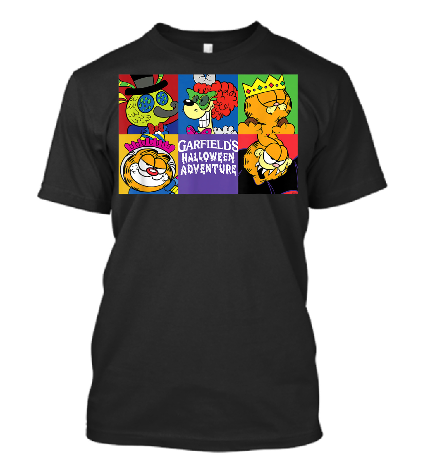 Garfield's Halloween Adventure Costume Collage T-Shirt