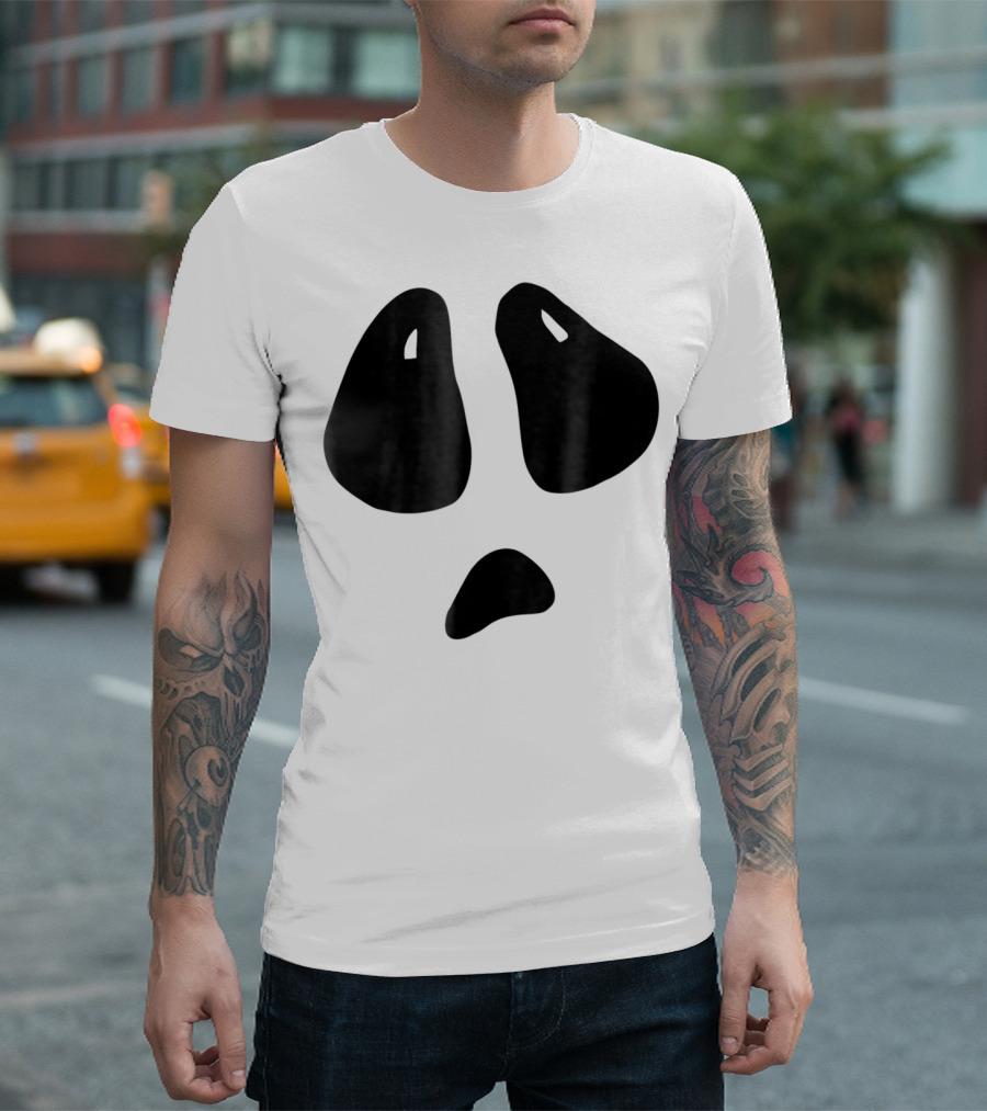Ghos Halloween Cute Ghost Face T-Shirt