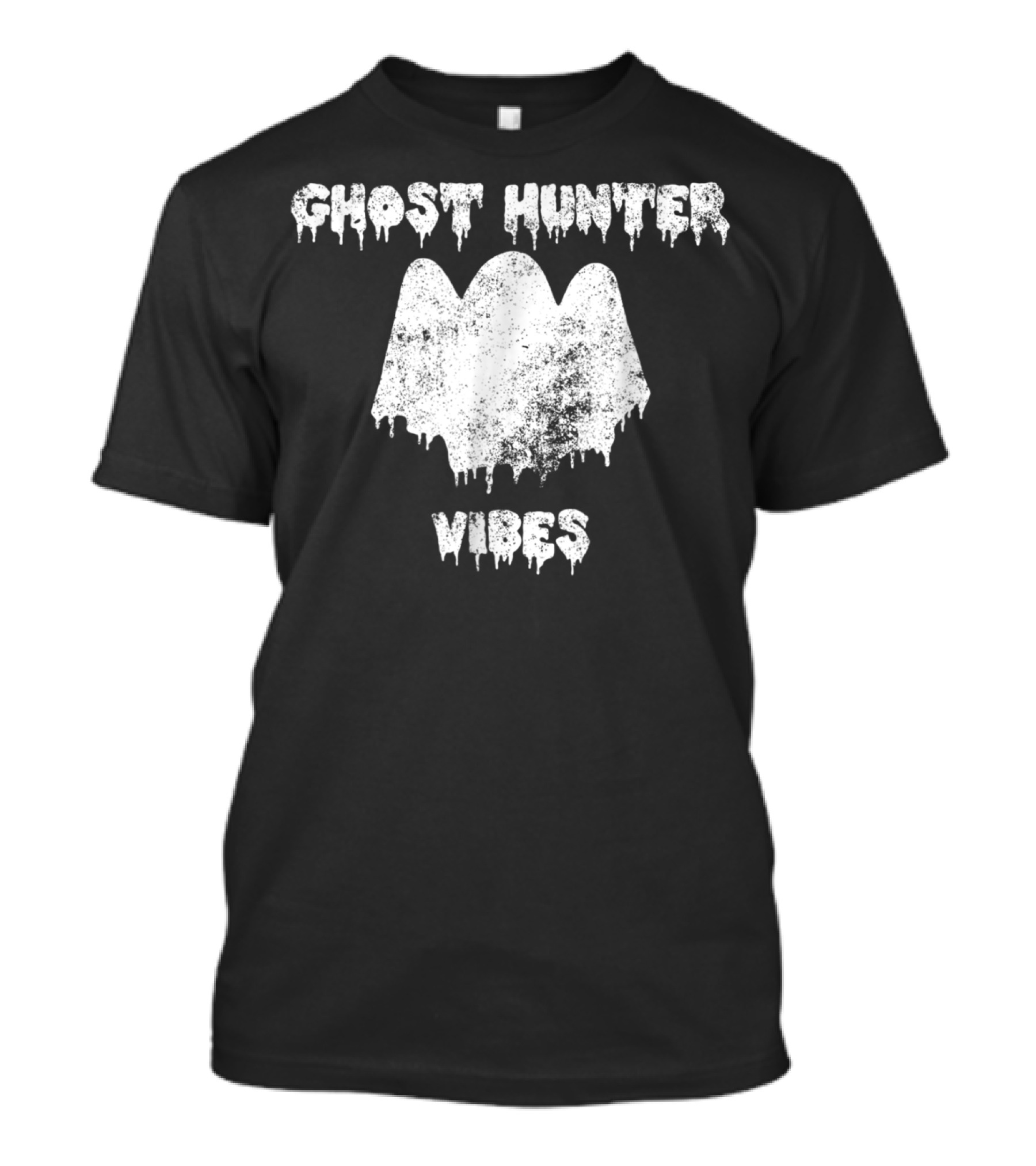Ghost Hunter Vibes Halloween Spirits Paranormal UFO T-Shirt