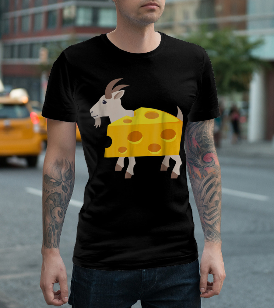 Goat Cheese Humor Lazy Animals T-Shirt