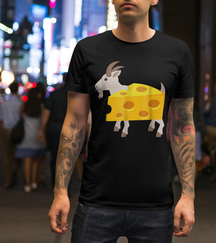 Goat Cheese Humor Lazy Animals T-Shirt