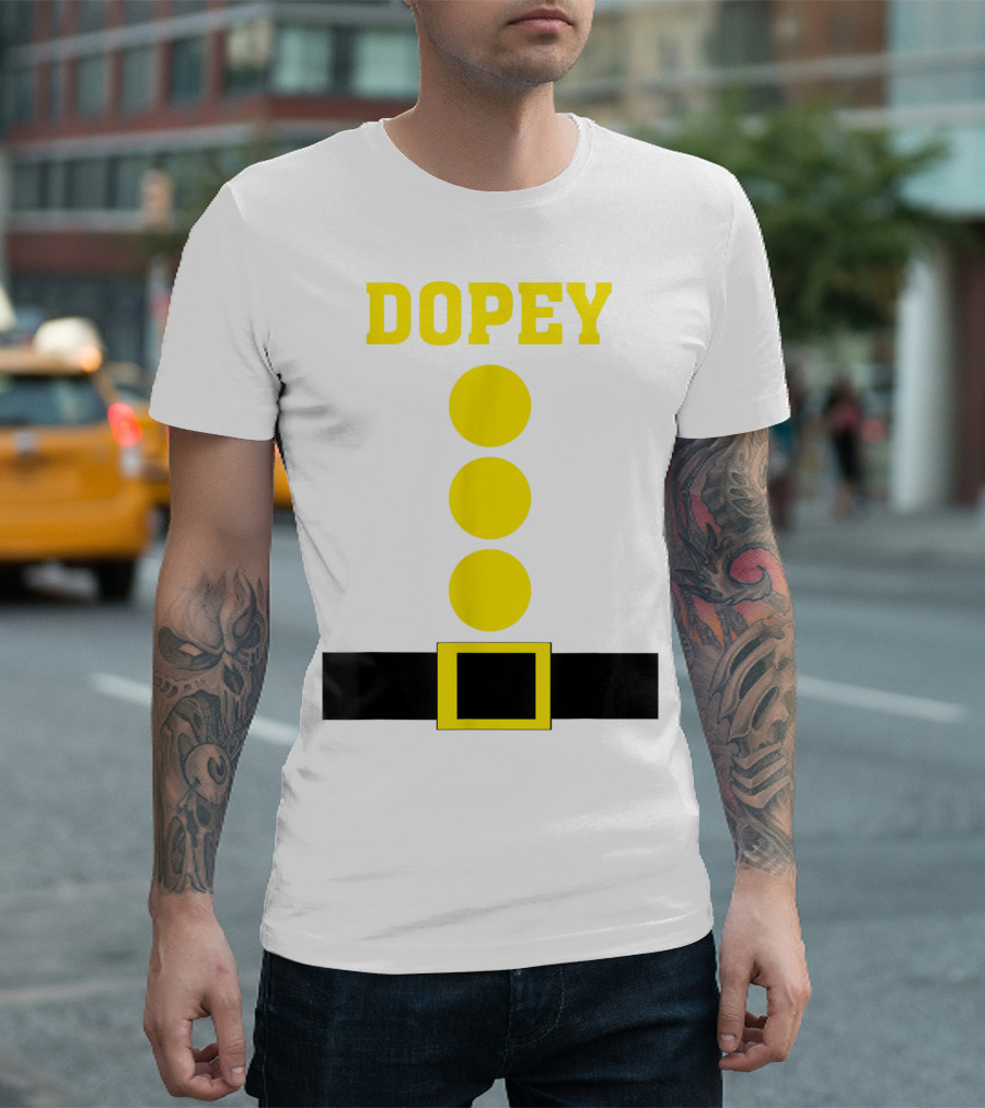Dopey Green Dwarf Costume Funny Lazy T-Shirt