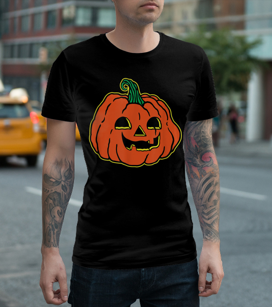 Hallow Culture Happy Halloween Pumpkin Face T-Shirt