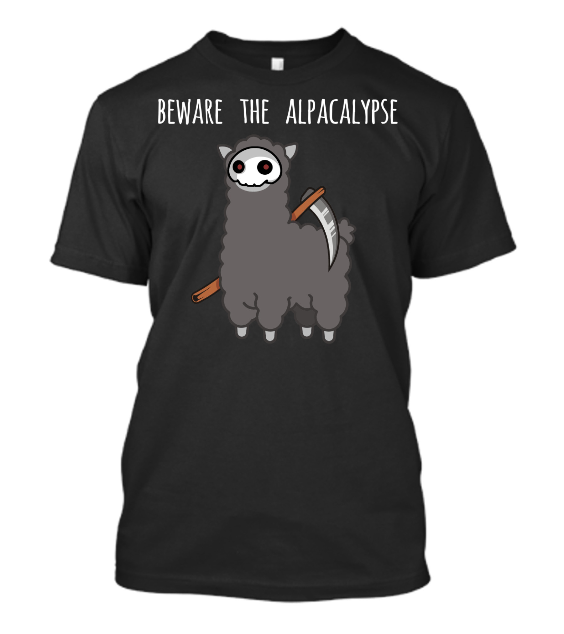 Beware The Alpacalypse Halloween Alpaca Pun T-Shirt