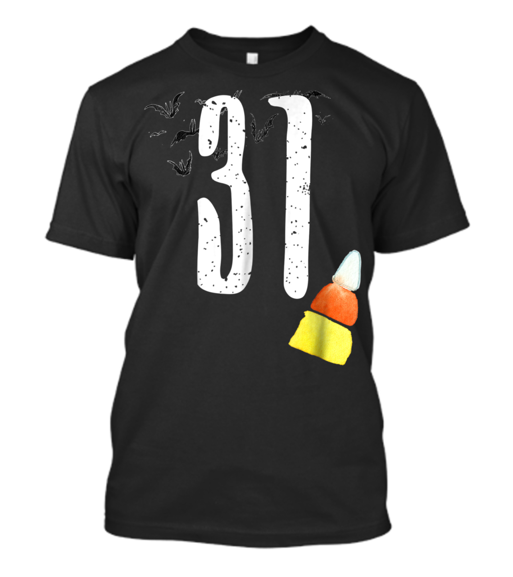 31 Halloween Bats Candy Corn T-Shirt