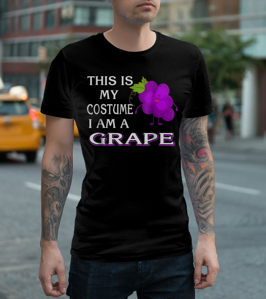 This Is My Costume I Am A Grape Halloween Cute Grape T-Shirt