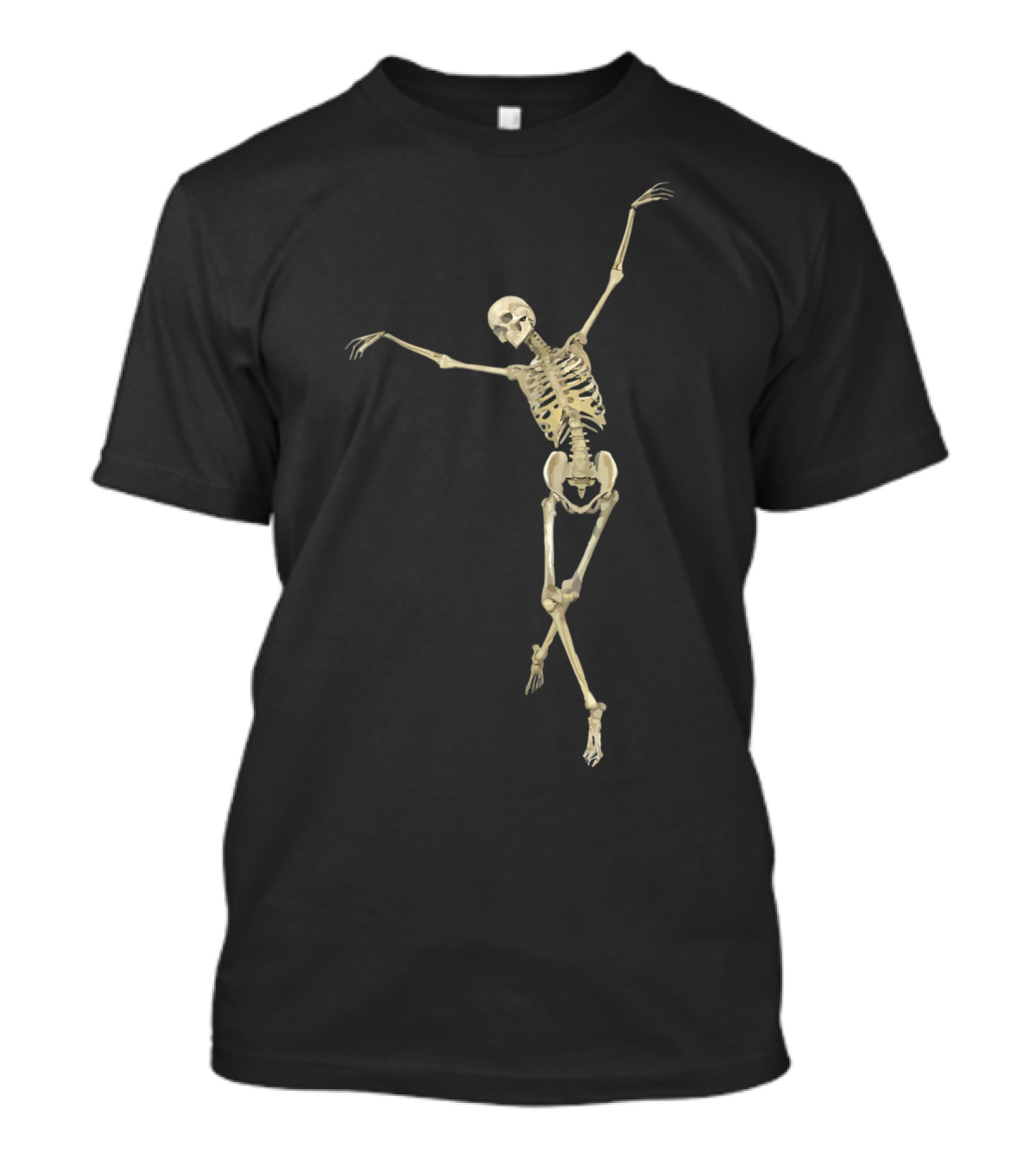 Halloween Skeleton Ballet Dancer Pose T-Shirt