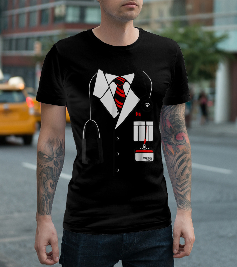 Medical Staff Halloween Doctor Stethoscope Costume T-Shirt