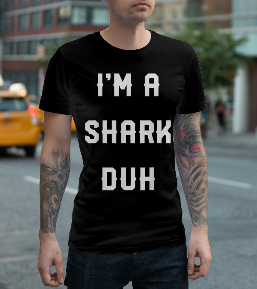 I'm A Shark Duh Halloween Easy Shark Costume T-Shirt