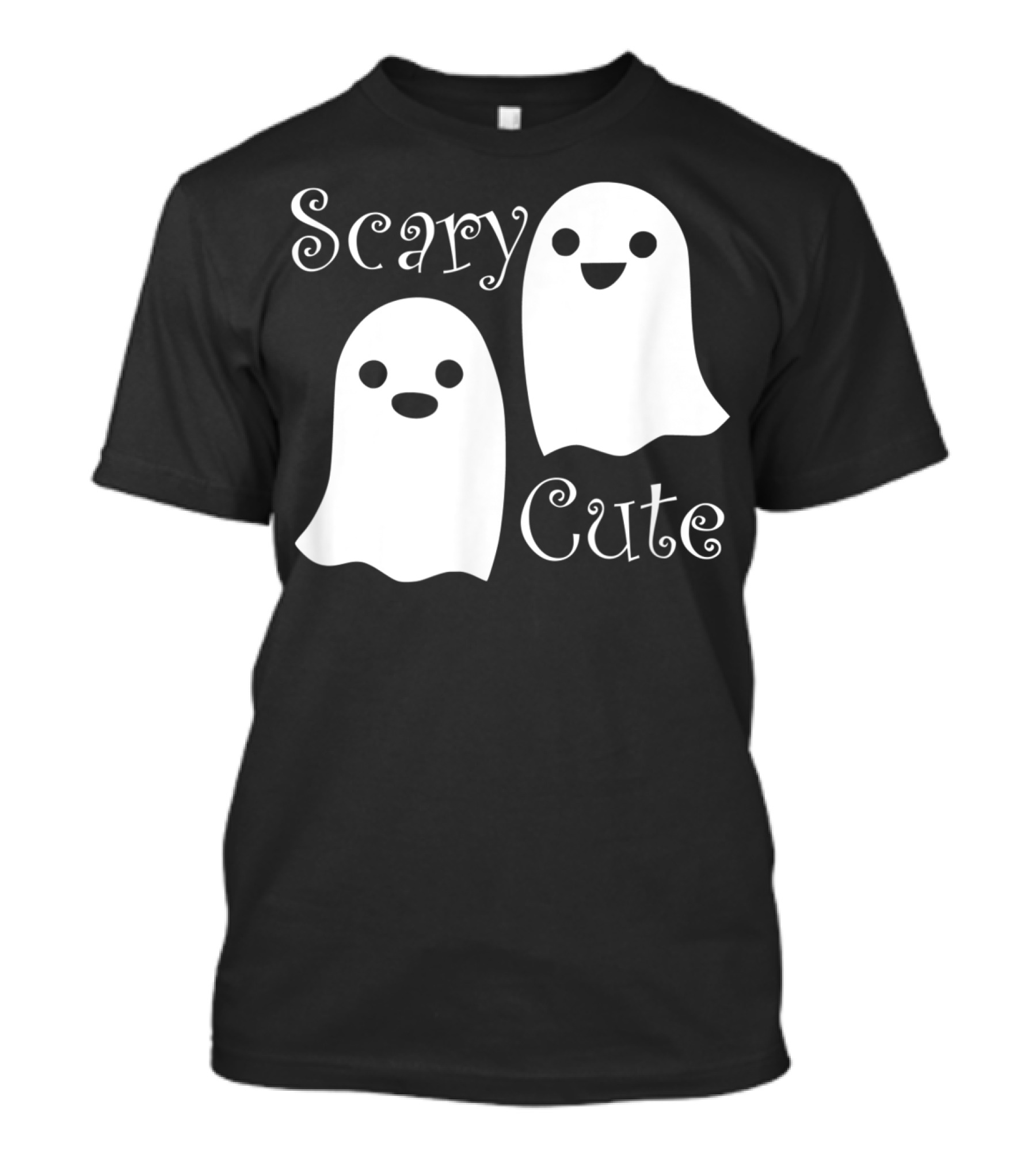 Scary Cute Halloween Emoji Ghosts T-Shirt