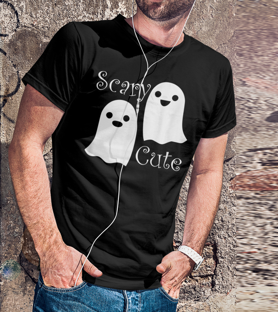 Scary Cute Halloween Emoji Ghosts T-Shirt