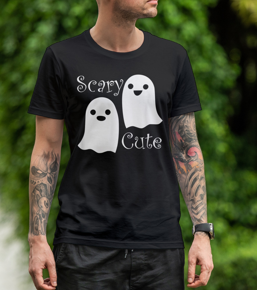 Scary Cute Halloween Emoji Ghosts T-Shirt