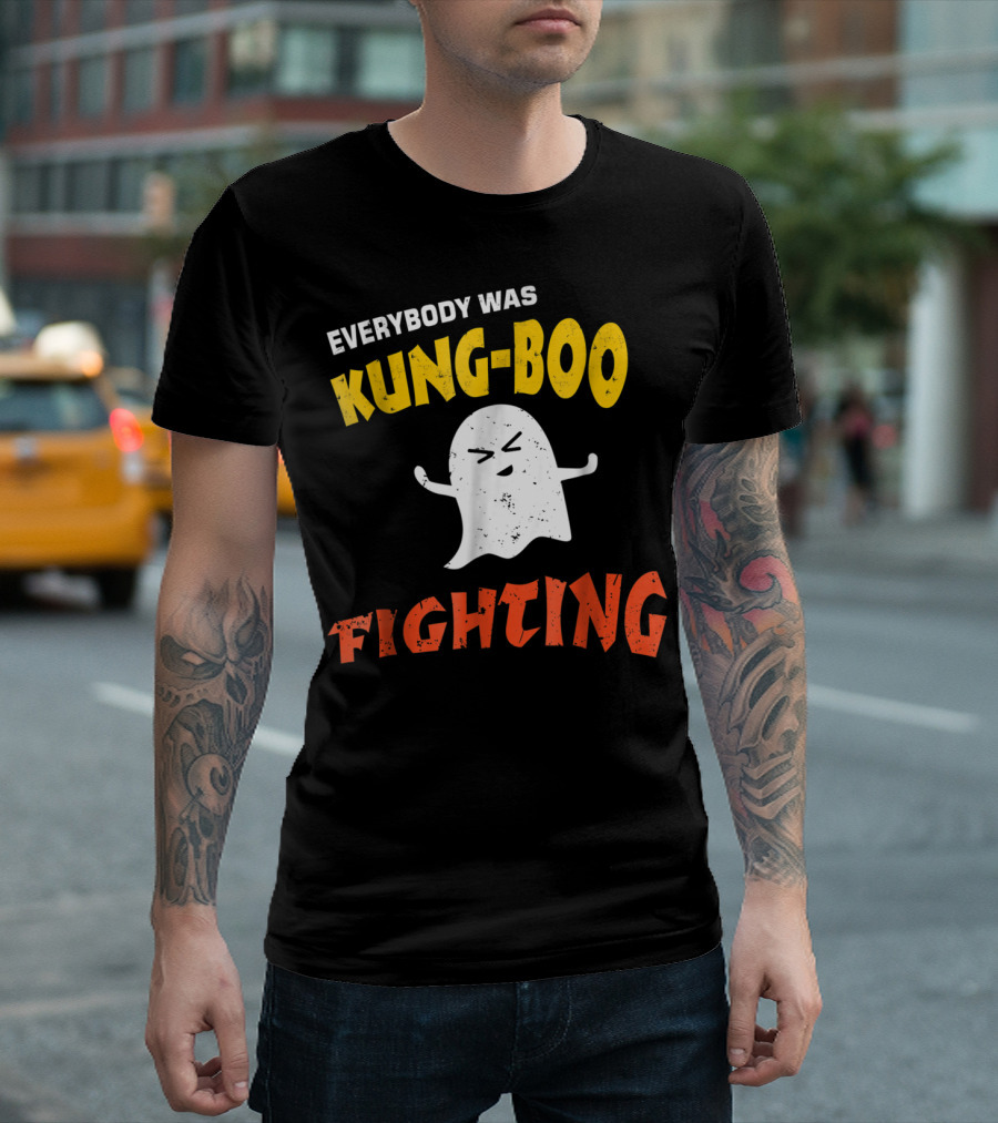 Everybody Was Kung-Boo Fighting Ghost Halloween T-Shirt