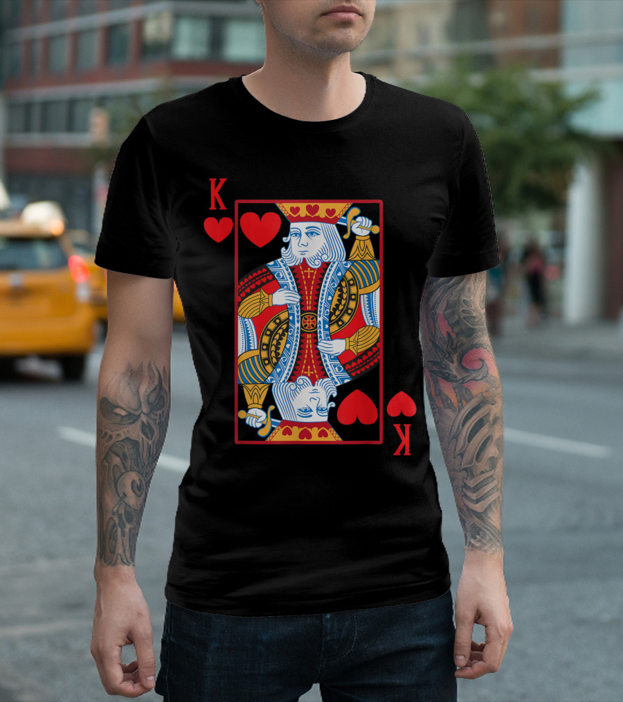 King of Hearts Halloween Playing Card Costume T-Shirt