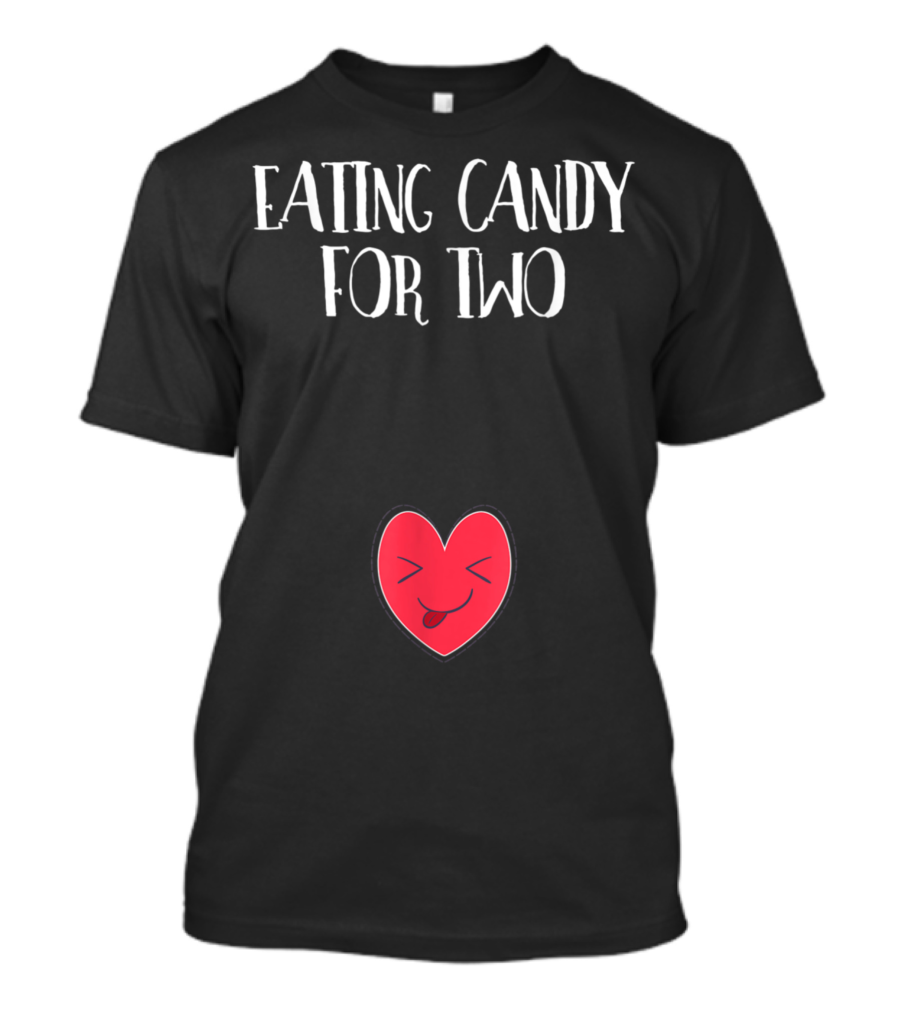 Eating Candy For Two Halloween Pregnancy Announcement T-Shirt