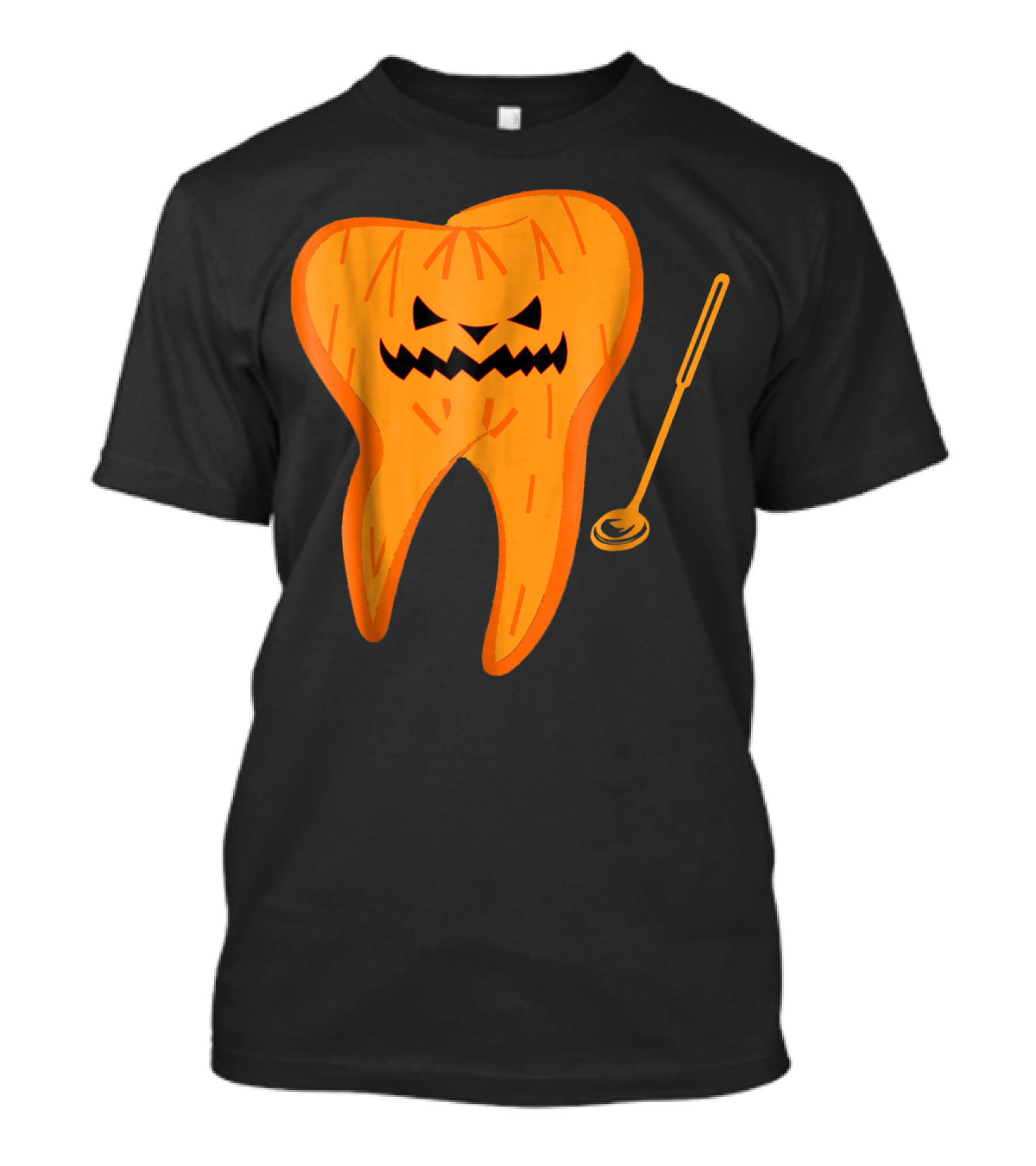 Halloween Spooky Dentist Scary Dental Jack-O'-Lantern Tooth T-Shirt