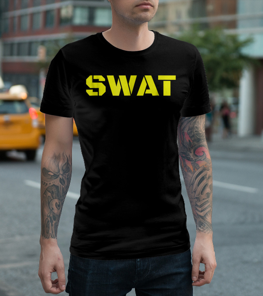 Halloween SWAT Team Police Cop Costume T-Shirt