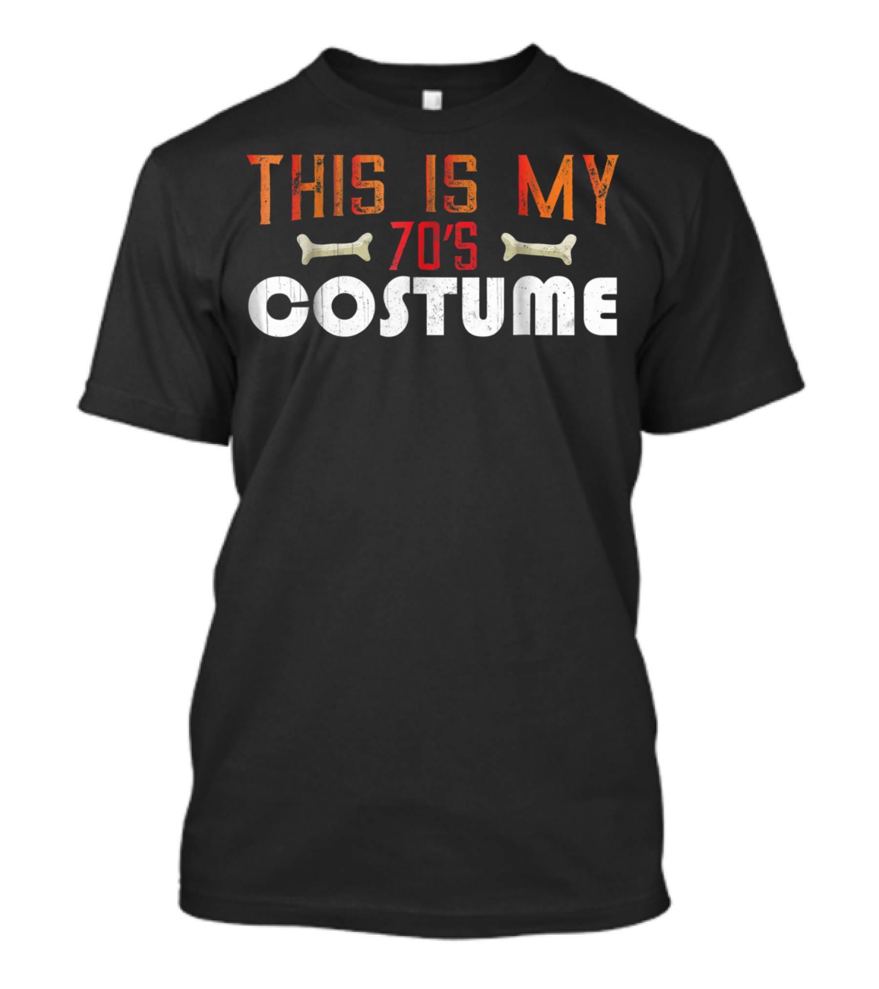 Halloween 70's Costume This Is My Skeleton T-Shirt
