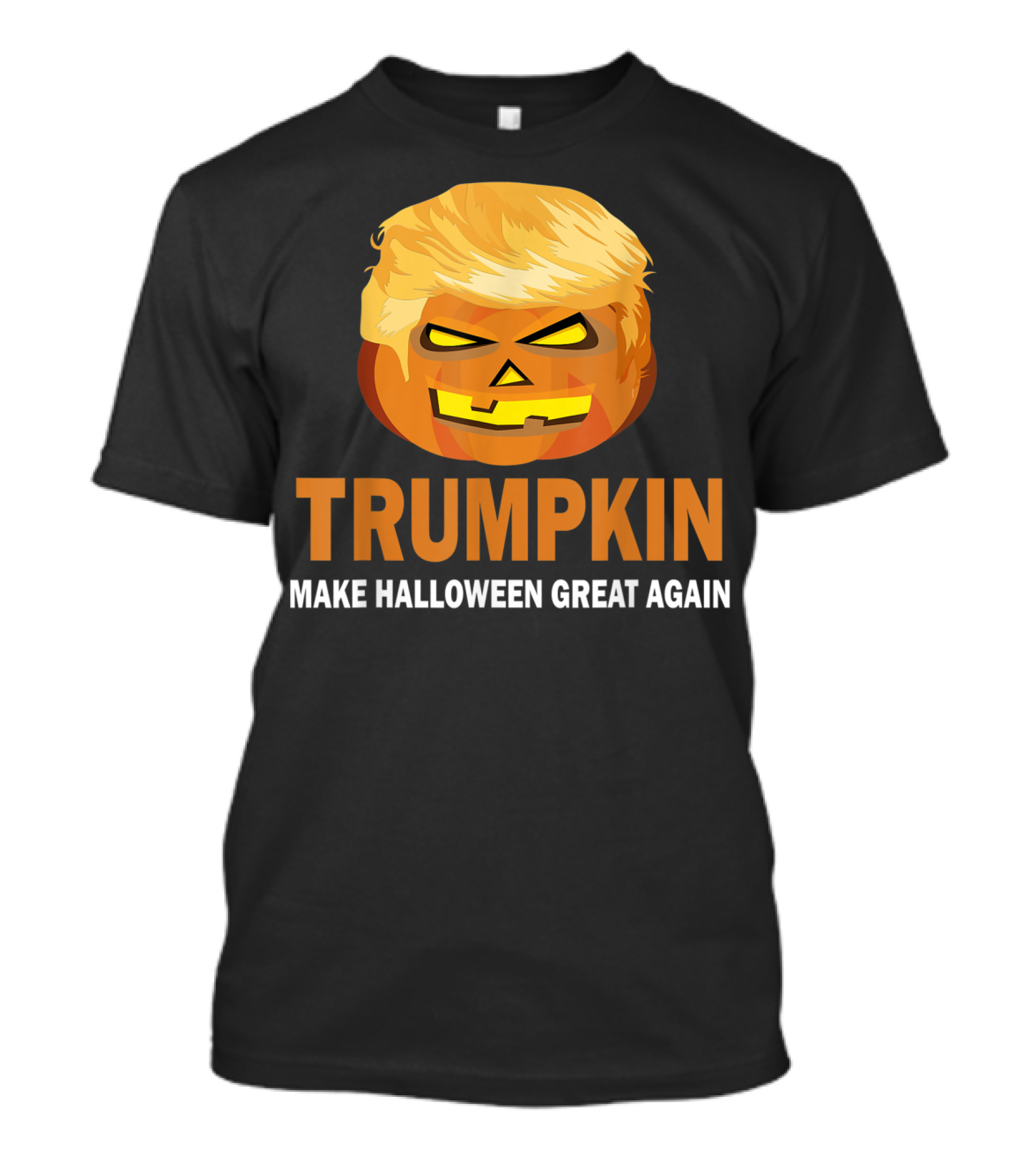 Halloween Trumpkin Make Halloween Great Again Funny Pumpkin Face T-Shirt