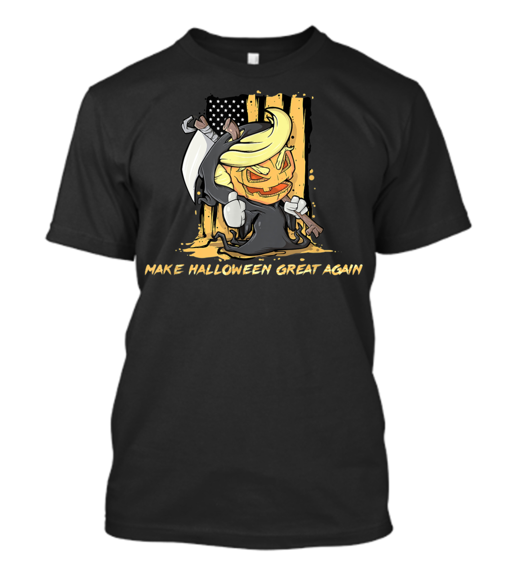 Make Halloween Great Again Trumpkin Reaper With Scythe Holiday T-Shirt