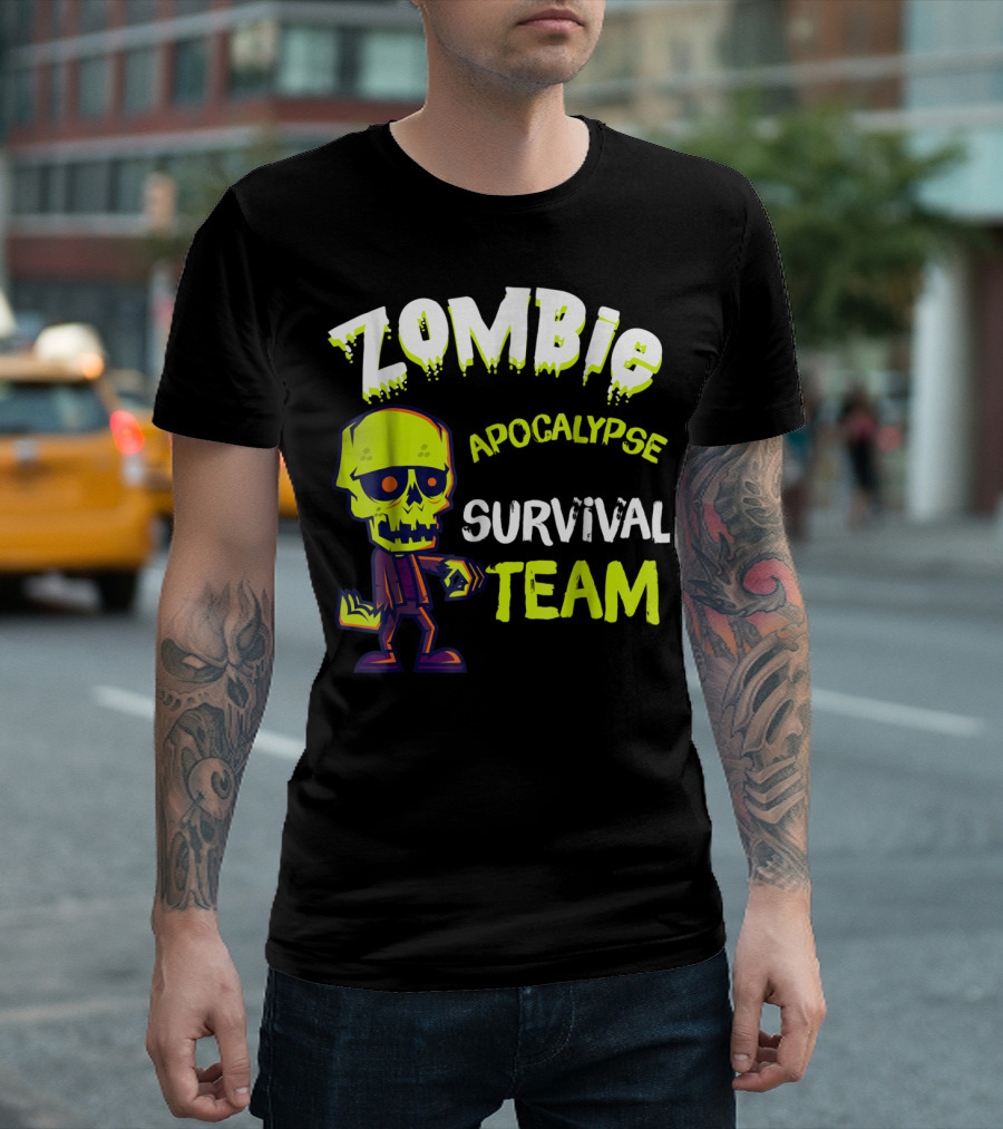 Zombie Apocalypse Survival Team Halloween T-Shirt