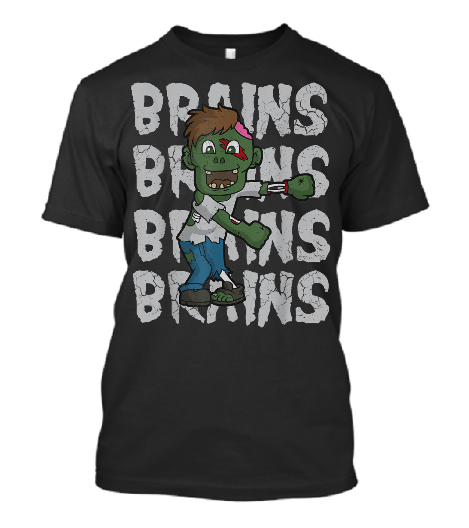 Zombie Brains Flossing Dance Halloween T-Shirt