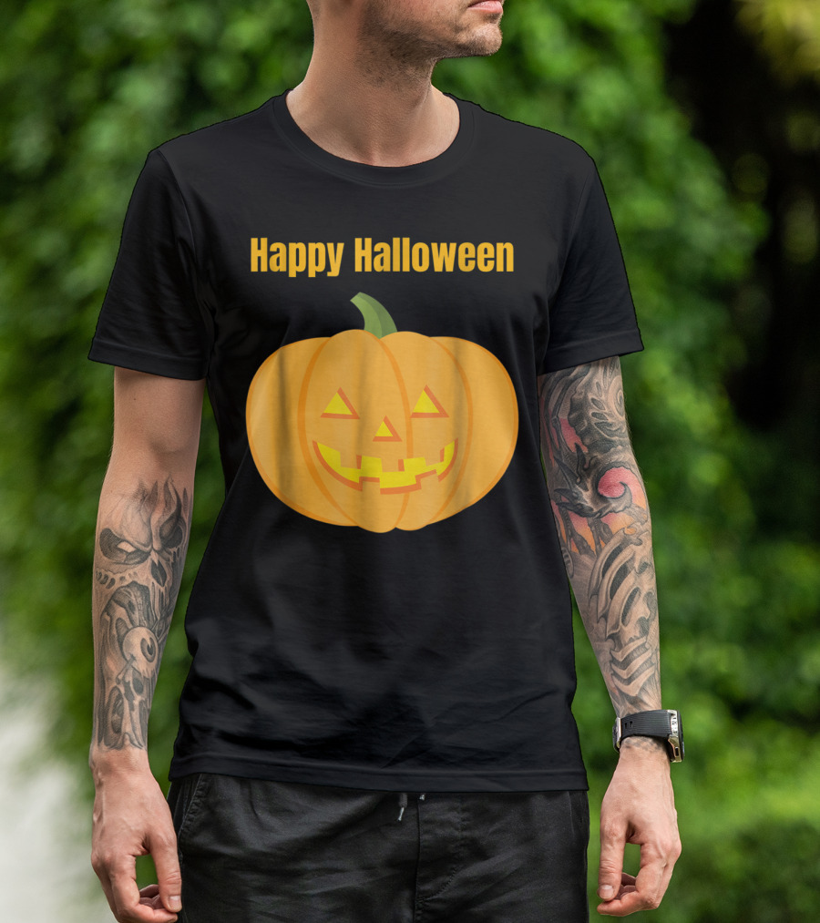 Happy Halloween Pumpkin Jack O Lantern T-Shirt