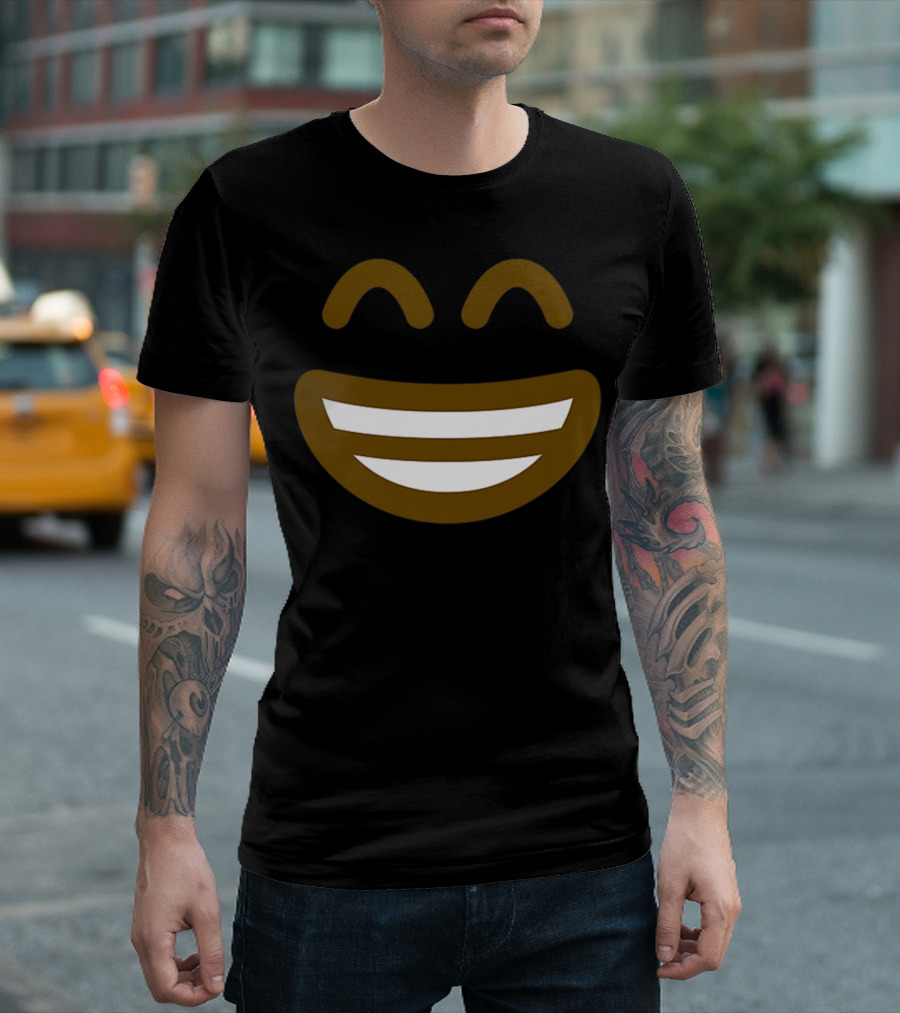 Happy Grinning Face Emoji T-Shirt