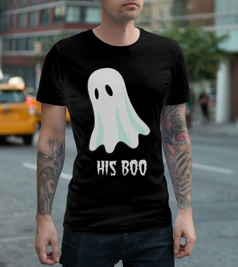 His Boo Her Boo Ghost Halloween Last Minute Couple Costume T-Shirt