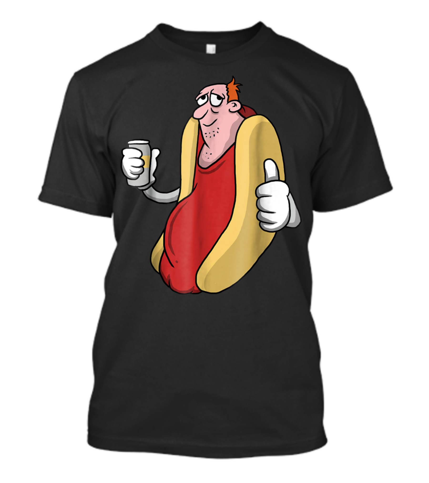 Bbq Hotdog Vendor Thumbs Up Drink T-Shirt