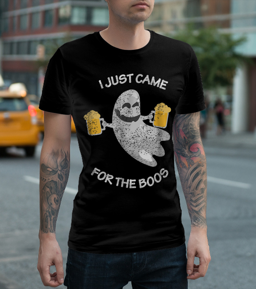 I Just Came For The Boos Ghost With Beer Mugs T-Shirt