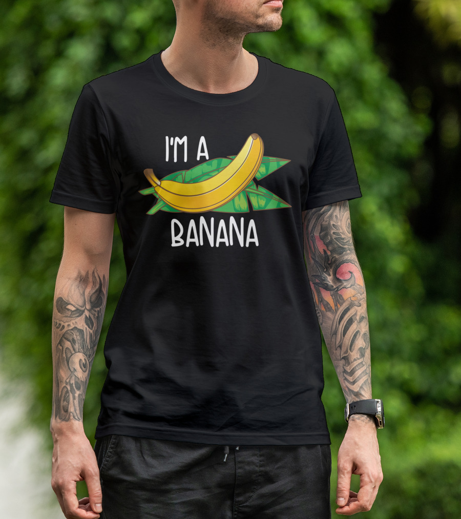 I'm A Banana Cool Halloween Food Leaf T-Shirt