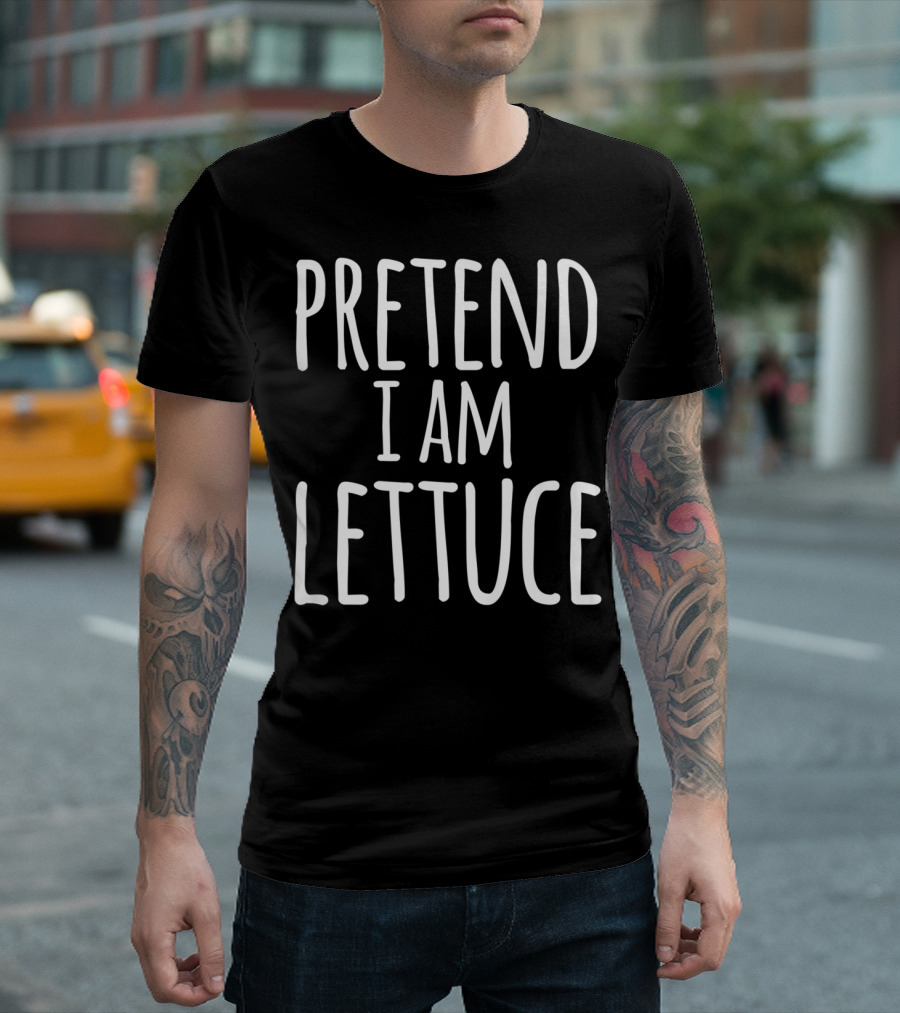 Funny Lazy Halloween Pretend I Am Lettuce Costume T-Shirt