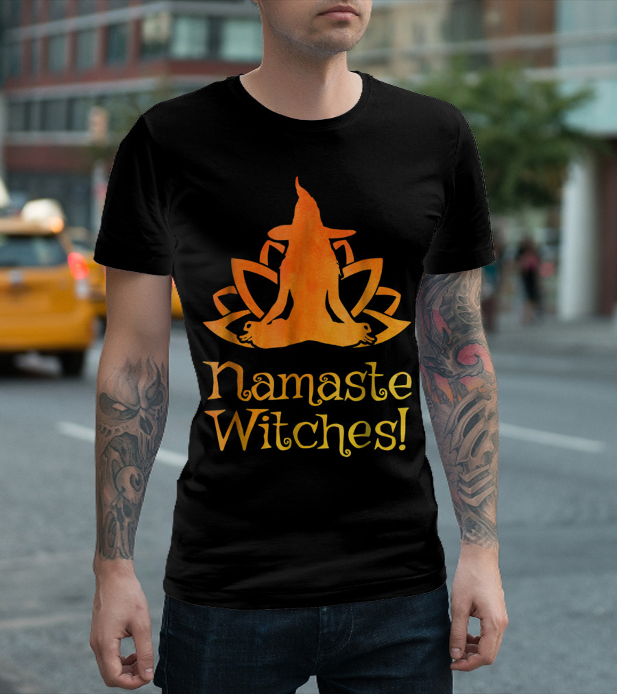 Namaste Witches Yoga Pose T-Shirt