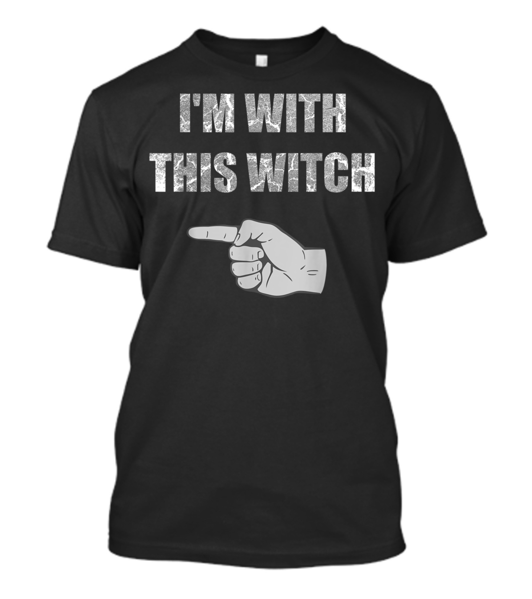 I'm With This Witch Hand Pointing Gesture T-Shirt