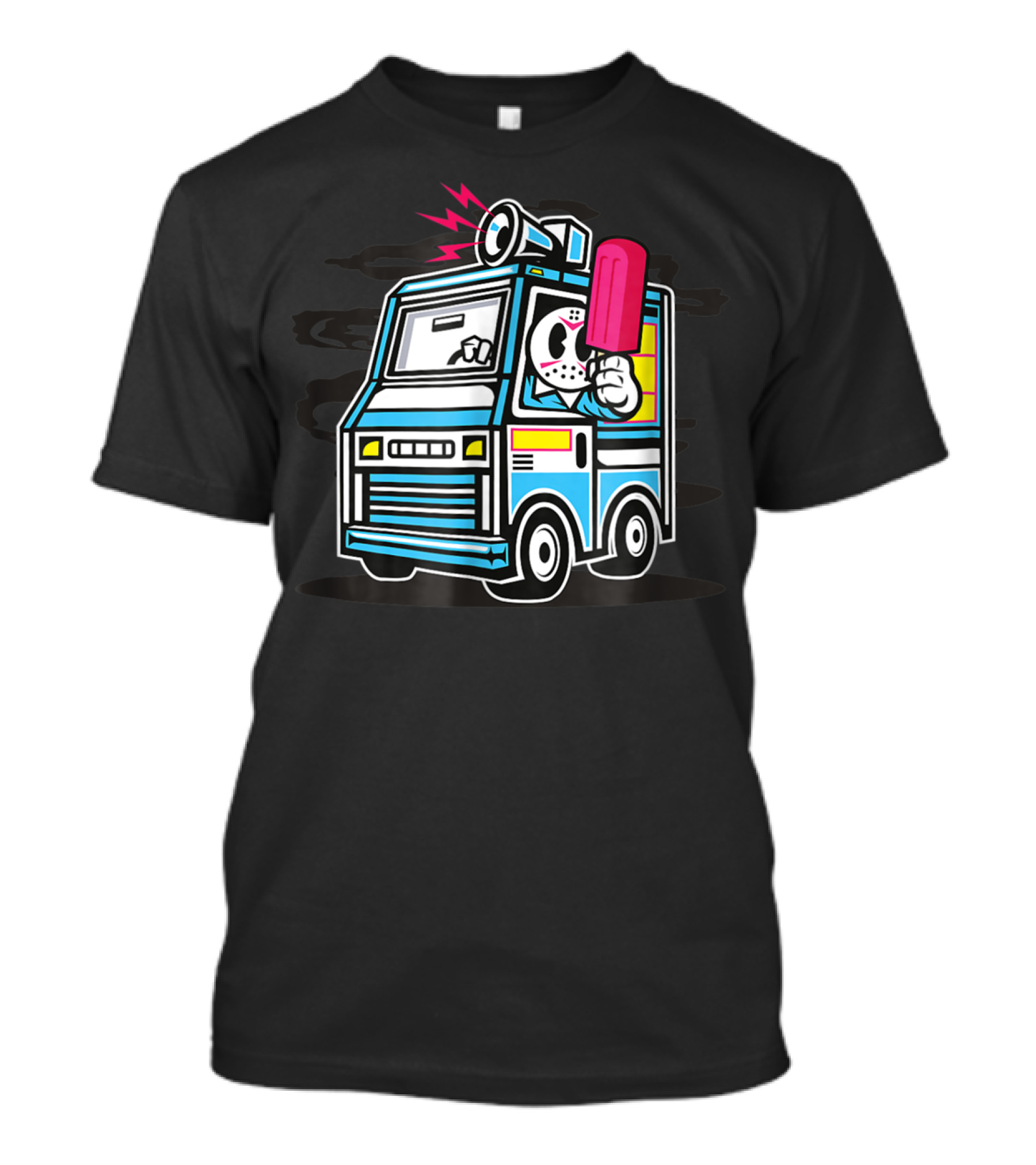 Jason Hockey Mask Ice Cream Truck And Popsicle T-Shirt