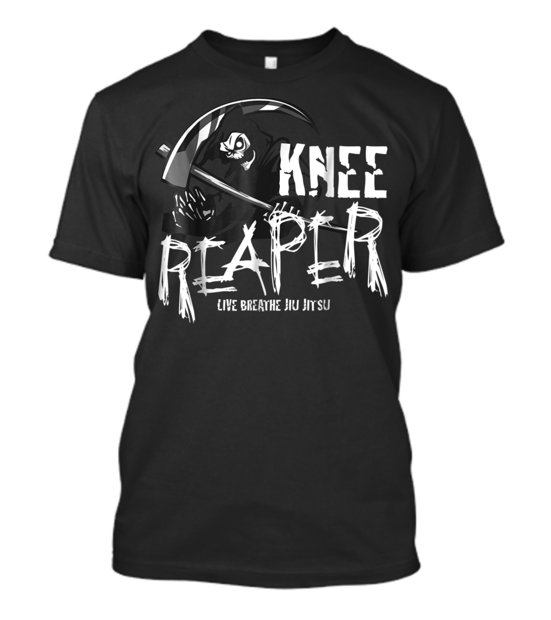 Knee Reaper Live Breathe Jiu Jitsu Halloween BJJ T-Shirt