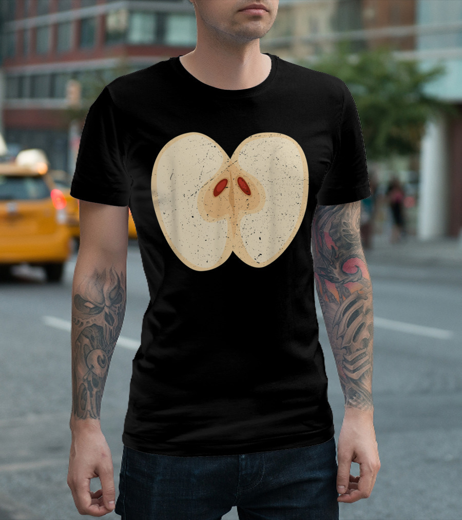 Juicy Red Apple Hilarious Fruit Lover Humor T-Shirt