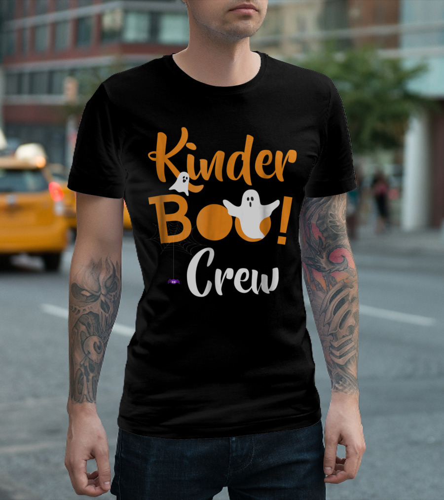Kinder Boo Crew Halloween Kindergarten Ghosts T-Shirt