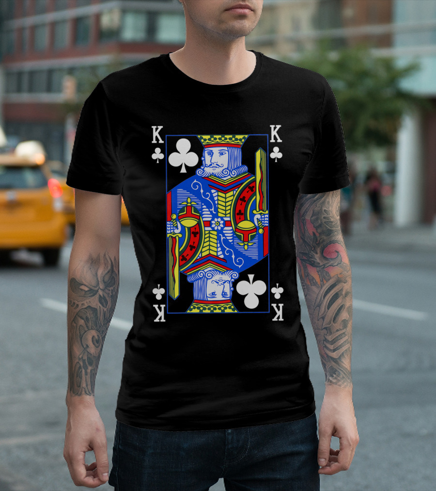 King Of Clubs Halloween Costume Poker Playing Card T-Shirt