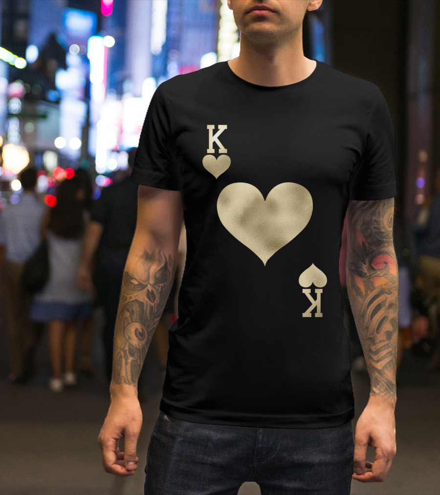 King Heart Playing Card Costume Halloween K1 T-Shirt