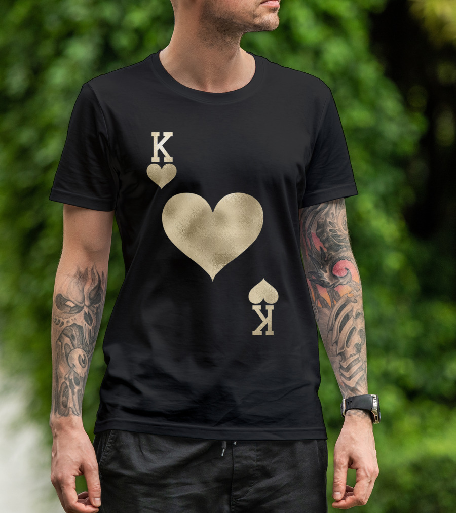 King Heart Playing Card Costume Halloween K1 T-Shirt